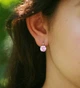 Срібні сережки з рожевими фіанітами (АРТ. №6173R) Dadiverin Jewelry - изображение 2