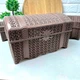 Велика пластикова скринька В'язка Коричнева Aly-312 - зображення 4