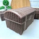 Велика пластикова скринька В'язка Коричнева Aly-312 - зображення 8