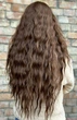 Парик на сетке Lace Wig SupeL Lily тон 30 коричнево-рыжий, термостойкое волокно - изображение 7