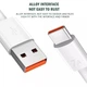 Кабель надшвидкий зарядний 7A 66W USB Type C Type-C 1 m White Galakeys (40-02) - зображення 2