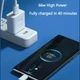 Кабель надшвидкий зарядний 7A 66W USB Type C Type-C 1 m White Galakeys (40-02) - зображення 3