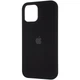 Чохол силіконовий Full Silicone Case for iPhone 12 / 12 Pro Black (з закритим низом) - зображення 3