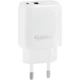 Мережевий зарядний пристрій Gelius X-Duo GP-HC014 USB+Type-C QC3.0/PD20W White - зображення 1