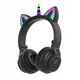 Бездротові навушники з котячими вушками Єдиноріг CAT STN-27 Bluetooth, Чорний - зображення 1