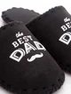 Чоловічі домашні капці Family Класичні The Best Dad закриті Чорні, 44-45, фетр (n0101-45f-019w) - зображення 3
