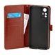 Чехол Idewei для Xiaomi Redmi Note 12S книжка кожа PU с визитницей коричневый - изображение 5