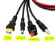 Кабель для сонячних панелей MC-4 на XT60 / DC 5521 / 7909 / Anderson, 1м (AC-MC4-4in1-1m) - зображення 4