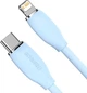 Кабель Baseus Jelly Liquid Silica Gel Fast Charging Cable Type-C to Lightning 20W 1.2m CAGD020003 Blue - изображение 2