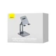 Настольная подставка для телефона и планшета Baseus Desktop Biaxial Foldable Metal Stand LUSZ000013 Grey - изображение 3