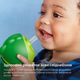 Чашка з трубочкою Philips AVENT 300 мл 12 міс + Зелена (SCF798/01) - зображення 6