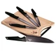 Набір ножів з дошкою 6 предметів Berlinger Haus Black Rose Collection (BH-2708) - зображення 1