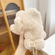 Варежки меховые Тедди со шнурком (Teddy, медведь, мишка, каракуль) Бежевый, Унисекс WUKE One size - изображение 4