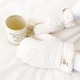 Варежки меховые Тедди со шнурком (Teddy, медведь, мишка, каракуль) Белый, Унисекс WUKE One size - изображение 5
