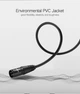 Микрофонный кабель UGREEN AV130 XLR Male to XLR Female 3m Black (20711) - изображение 7