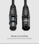 Микрофонный кабель UGREEN AV130 XLR Male to XLR Female 3m Black (20711) - изображение 8