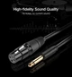 Мікрофонний кабель UGREEN AV131 6.35 Male to XLR Female 2m Black (20719) - зображення 5