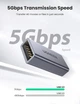 Перехідник UGREEN US381 USB 3.0 to USB 3.0 Gray (20119) - зображення 2