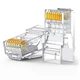 Конектор UGREEN NW120 Cat-6 UTP RJ-45 Modular Plugs, 100 шт (60558) - зображення 2