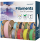 Filament do wkładu Gembird PLA Silk 1.75 mm Niebieski/Żielony (3DP-PLA-SK-01-BG) - obraz 3