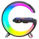 Настільна смарт гугл лампа нічник G-Smart RGB 15W Light Sound Machine з бездротовою зарядкою та Bluetooth колонкою Чорна - зображення 1
