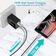 Дата кабель USB 2.0 Type-C to Type-C 1.8m 100W Choetech (XCC-1002-GY) - изображение 3