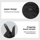 Теплі Рукавички Zipper, мультиспорт, Windstopper, Чорний, розмір S - зображення 8