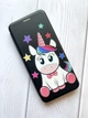 Чохол-книжка з малюнком на iPhone 7 Plus/8 Plus :: Чорний :: Єдиноріг (принт 102) - зображення 3