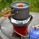 Туристическая мини газовая горелка с пьезоподжигом с защитой от ветра UNVRSL Kovar K-203 с чехлом красная (YС1091) - изображение 3