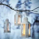 Лампа ліхтар для чайної свічки IKEA ENRUM, для дому та вулиці, біла, 22 см - изображение 2
