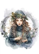 Набір із 14 листівок та двох листів стікерів Cardsforsoul Зимові Відьми 10,5 Х 14,8 см - изображение 8