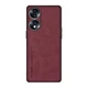 Кожаный чехол - накладка Fanoya для Honor 90 burgundy - изображение 1