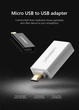 Адаптер Ugreen перехідник OTG Micro USB OTG to USB 2.0 White (US195) - зображення 10