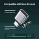 Адаптер Ugreen OTG з карабіном Type-C to USB 3.0 Space Gray (US270) - зображення 15