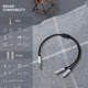 Перехідник-розгалужувач Ugreen Спліттер 3.5 mm AM to 3.5 mm 2 AF Metal Black (AV141) - зображення 12