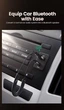 Bluetooth-адаптер UGREEN CM309 Bluetooth 5.3 автомобільний приймач AUX з мікрофоном Space Gray (70601) - зображення 9