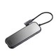 USB-хаб Baseus Multi-functional HUB Type-C to 3xUSB3.0+HD4K+RJ45+PD Deep gray (CAHUB-DZ0G) - зображення 1
