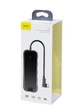 USB-хаб Baseus Multi-functional HUB Type-C to 3xUSB3.0+HD4K+RJ45+PD Deep gray (CAHUB-DZ0G) - зображення 7