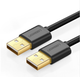Кабель UGREEN US102 USB 2.0 A Male to A Male 1m Black (10309) - изображение 1