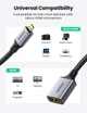 Кабель Ugreen Micro HDMI штекер to HDMI 2.0 разъем 4K 60Hz 3D нейлоновая оплетка 25CM Black (HD149) - изображение 3