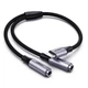 Переходник-разветвитель Ugreen USB Type-C to 2x3.5mm 25CM Black (AV144) - изображение 1