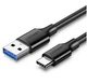 Кабель Ugreen зарядний USB 3.0 to Type-C 1.5 М Black (US184) - зображення 13