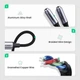 Адаптер Ugreen Перехідник-розгалужувач USB Type-C to 2x3.5mm 25CM Black (AV144) - зображення 10