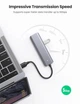 USB-хаб Ugreen портативный тонкий 4-портовый концентратор USB 3.0 hub 16СМ Black (CM219) - изображение 12