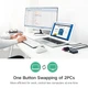 Комутатор UGREEN US216 2 In 4 Out USB 2.0 Switch Box 1.5 м Black (30767) - зображення 3