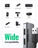 USB-хаб Ugreen портативный тонкий 4-портовый концентратор USB 3.0 hub 16СМ Black (CM219) - изображение 15