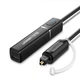 Bluetooth-адаптер Ugreen Беспроводной передатчик Bluetooth 5.0 TV оптический штекер (CM150) черный - изображение 1