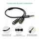 Переходник-разветвитель Ugreen Сплиттер 3.5mm AM to 3.5mm 2 AF Black (AV141) - изображение 14