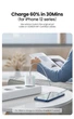 Быстрое зарядное устройство Ugreen Quick charge 4.0 PD 3.0 20W + Кабель Ugreen MFi USB-C to Lightning 1M «‎CD137» - изображение 3