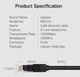 Патч корд UGREEN NW102 сетевой кабель 1000 Mбит\с Ethernet RJ45 Cat 6 круглый 10М Black (20164) - изображение 9